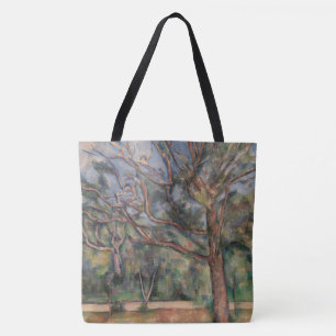 Tote Bag Arbres et Route, Paysage Post-Impressionniste