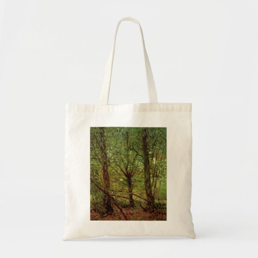 Tote Bag Arbres et sous-bois par Vincent van Gogh (Devant)