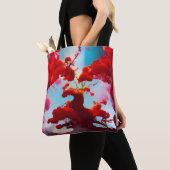 Tote Bag arbres rouges Abstraits (De près)