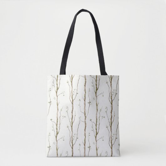 Tote Bag Arbres verts marron (Devant)
