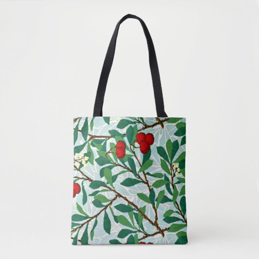 Tote Bag Arbutus, célèbre motif de William Morris (Devant)