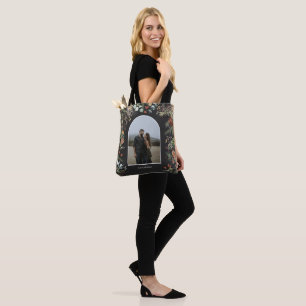 Tote Bag Arc de Noël aquarelle de couleur botanique floral