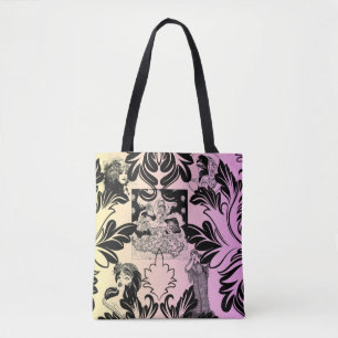 Tote Bag Arc Déco vintage Damas de couleur âge victorien