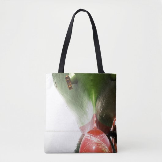 Tote Bag Arc d'un cargo rouge et vert | Long Beach, Ca (Devant)