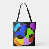 Tote Bag Arc en arc-en-ciel cercle conception (Dos)