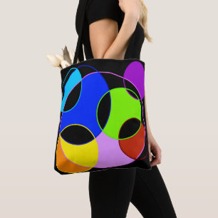 Tote Bag Arc en arc-en-ciel cercle conception