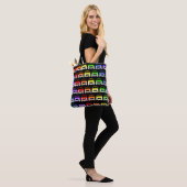 Tote Bag Arc en arc-en-ciel de mini-voiture classique (Sur le modèle)