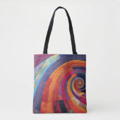 Tote Bag Arc-en-ciel Abstrait (Devant)