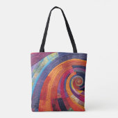Tote Bag Arc-en-ciel Abstrait (Dos)