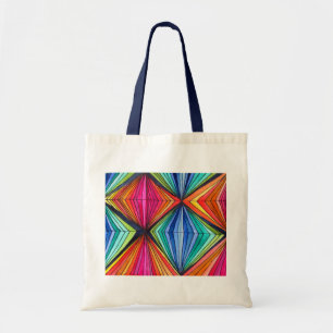Tote Bag Arc-en-ciel - Art optique géométrique