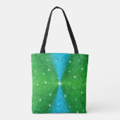 Tote Bag Arc-en-ciel bleu vert dans Elephantenskin leathero (Dos)