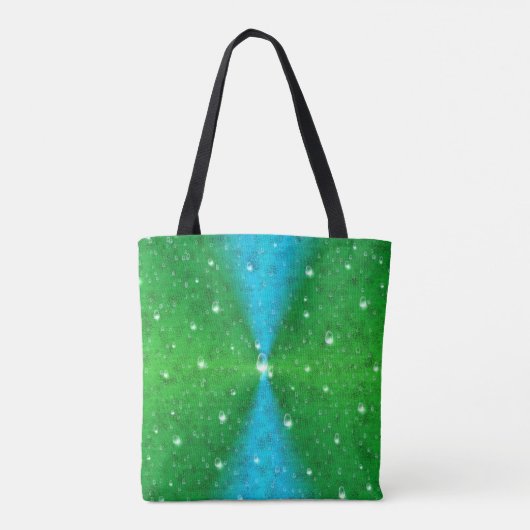 Tote Bag Arc-en-ciel bleu vert dans Elephantenskin leathero (Dos)