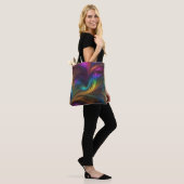 Tote Bag Arc en ciel coloré (Sur le modèle)