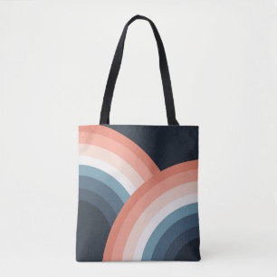Tote Bag Arc-en-ciel coloré à double rétro