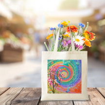 Arc-en-ciel coloré Fleur sauvage Oiseaux Papillons