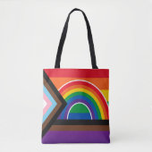Tote Bag Arc-en-ciel de la fierté (Devant)