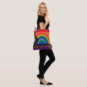 Tote Bag Arc-en-ciel de la fierté (Sur le modèle)