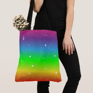 Tote Bag Arc-en-ciel de scintillement d'été