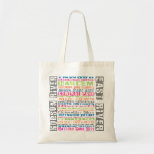 Tote Bag Arc-en-ciel de voisinages de NYC
