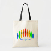 Tote Bag Arc-en-ciel des kayaks (Devant)