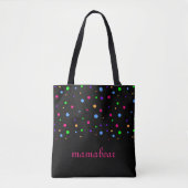 Tote Bag Arc en ciel des points (Devant)