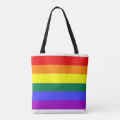 Tote Bag Arc-en-ciel drapeau (Dos)
