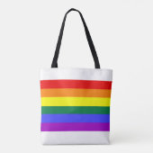 Tote Bag Arc-en-ciel drapeau (Dos)