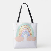 Tote Bag Arc-en-ciel et bébé étoiles (Dos)