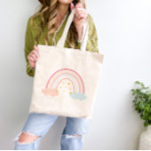 Tote Bag Arc-en-ciel et nuages