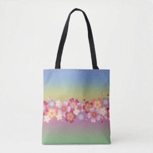 Tote Bag Arc-en-ciel mixte Sakura Blossoms Kimono Style
