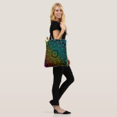 Tote Bag Arc-en-ciel noir (Sur le modèle)