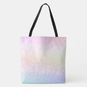 Tote Bag Arc-en-ciel pastel (Devant)