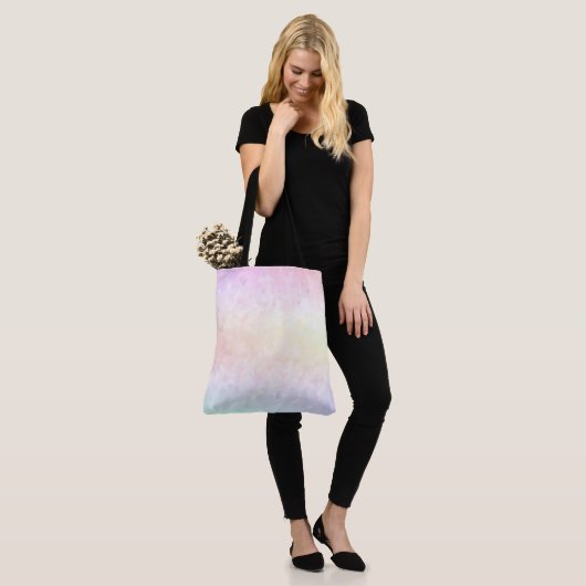 Tote Bag Arc-en-ciel pastel (Sur le modèle)