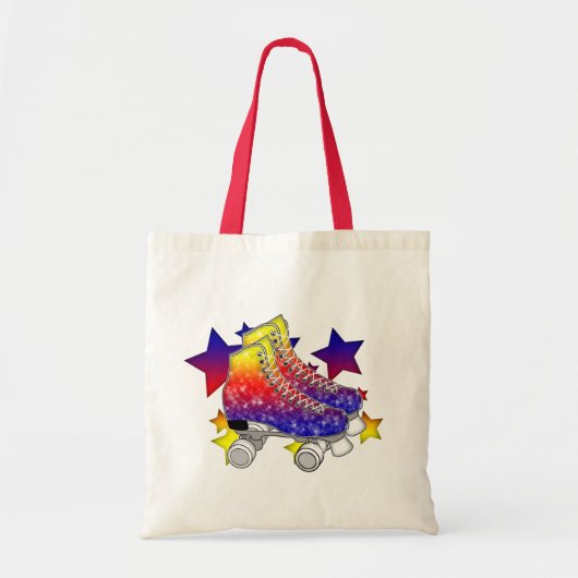 Tote Bag Arc-en-ciel Rollerskates (Devant)
