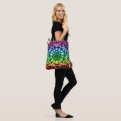 Tote Bag Arc-en-ciel Tie Dye Mandala Étoile (Sur le modèle)