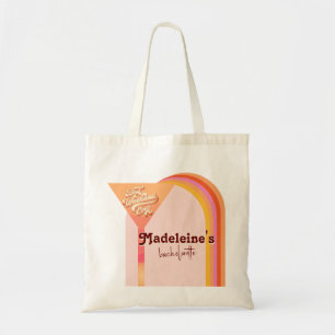 Tote Bag Arc rétro Vintage coucher de soleil Abstrait Bache