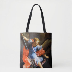 Tote Bag Archangel Michael piétine Satan, Guido Reni