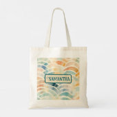 Tote Bag Arche Abstraite Pastel Muté Personnalisé (Dos)