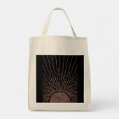 Tote Bag Arche De Phase Lune Ensemble Abstrait De Rayons So (Dos)
