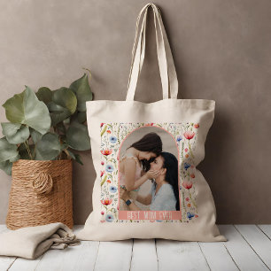 Tote Bag Arche Fleur sauvage Meilleure maman jamais