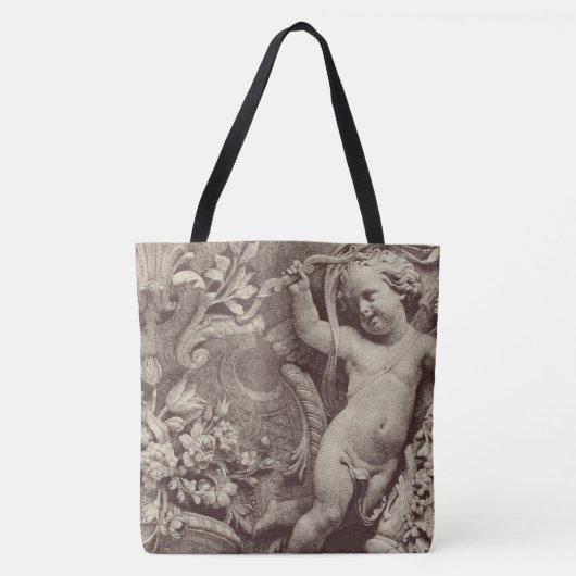 Tote Bag Architectural Scluplted Floral Details (Devant)