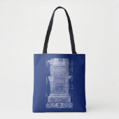 Tote Bag Architecture classique, Colonne corinthienne 1725 (Devant)