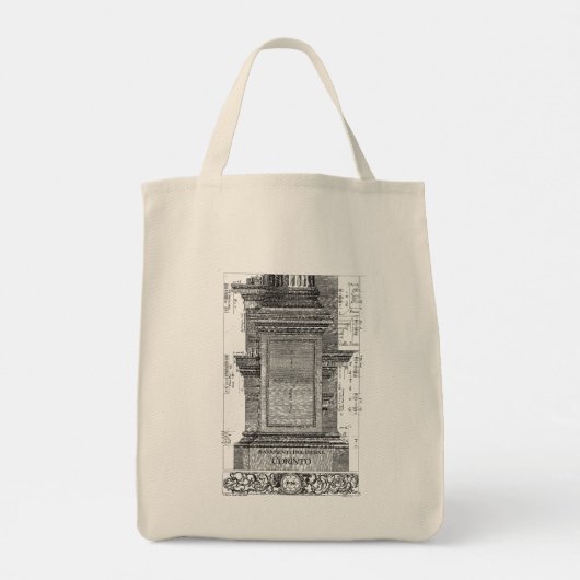 Tote Bag Architecture classique, Colonne corinthienne 1725 (Dos)