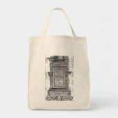 Tote Bag Architecture classique, Colonne corinthienne 1725 (Devant)