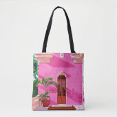 Tote Bag Architecture de bâtiment rose (Devant)