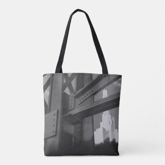 Tote Bag Architecture de gratte-ciel de construction en aci (Dos)