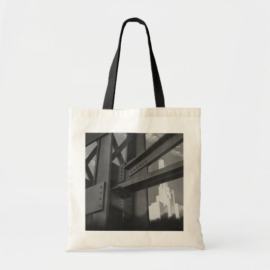 Tote Bag Architecture de gratte-ciel de construction en aci (Devant)