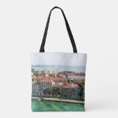 Tote Bag Architecture méditerranéenne de croisière de (Dos)