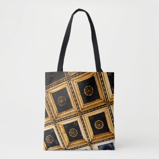 Tote Bag Architecture noire et or (Devant)