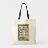 Tote Bag Architecture vintage, Atrium Courtyard Perspective (Devant)